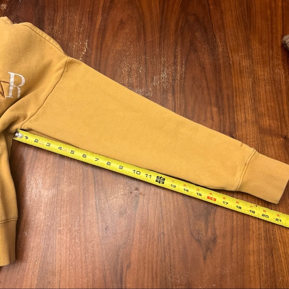 Merrell Rockstar Logo Sweatshirt M/M Tan Cotton Blend Crewneck Cozy core Outdoor - Picture 8 of 9